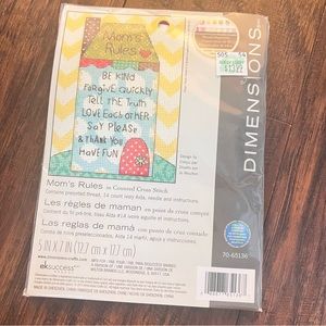 Dimensions cross stitch kit Mom’s Rules craft kit